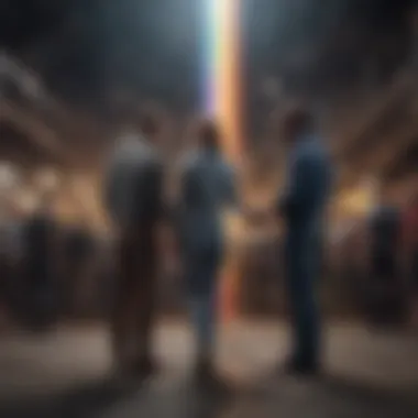 Forging Connections in LGBT Support Networks Symbolic illustration of building strong relationships in LGBT support networks