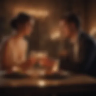 Enhancing Intimacy Through Romantic Gestures Couple enjoying a romantic dinner under candlelight