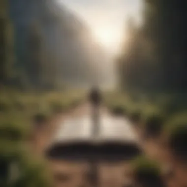 Journey of Self-Discovery A serene landscape symbolizing self-discovery