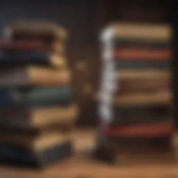 A stack of influential self-worth books on a wooden table