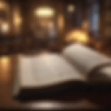 An open book with highlighted passages An open book with highlighted passages