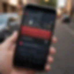 Close-up of a smartphone displaying a cheating detection app interface