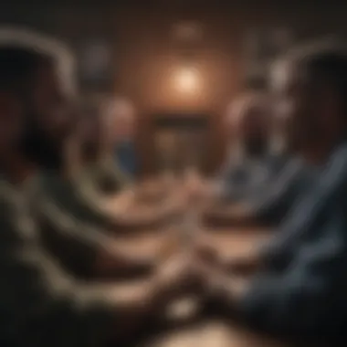 Unity in Support Groups Camaraderie and unity in veteran PTSD support group