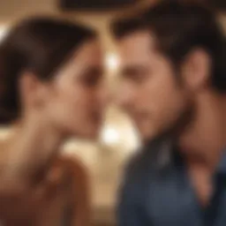 A couple engaged in heartfelt conversation, symbolizing communication in relationships