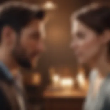 Analyzing Communication Patterns Couple having a tense conversation