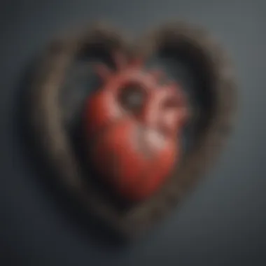 Unlocking Emotional Barriers Conceptual artwork showing a heart with intricate locks symbolizing emotional barriers
