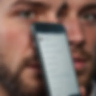 A close-up of a phone with messages that imply secrecy or hidden conversations