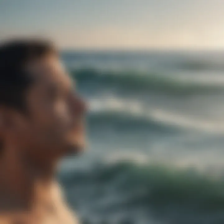 A calm ocean with gentle waves, symbolizing emotional regulation and tranquility.