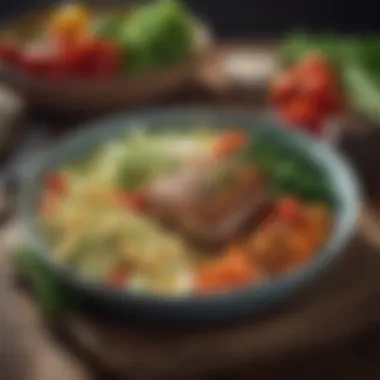 Nutrient-Dense Meal Plan Healthy meal composed of lean proteins and fresh vegetables