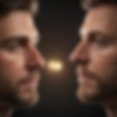 Covert vs Overt Narcissism Graph illustrating the difference between covert and overt narcissism