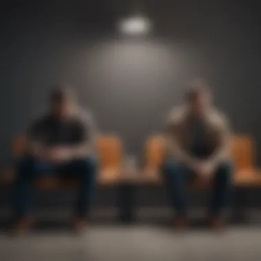 The Gap of Emotional Disconnect A couple sitting apart, illustrating emotional disconnect