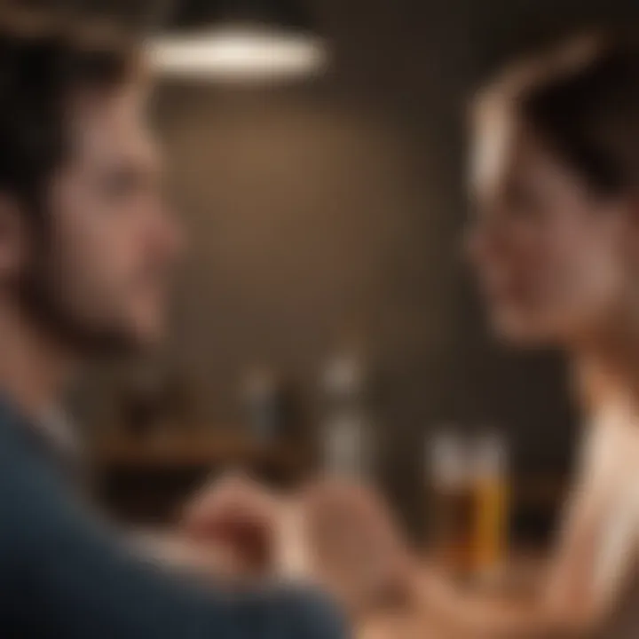 A couple having a serious conversation about trust