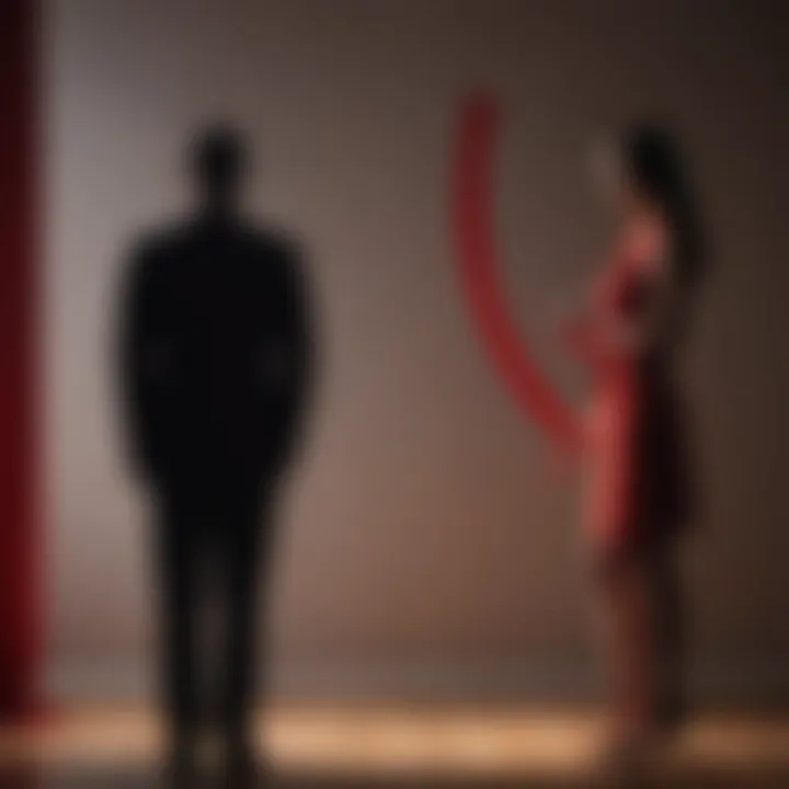 A shadowy figure representing hidden behaviors