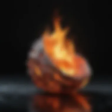 Fading Desire Ember Flame Flickering in Darkness