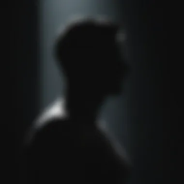 Silhouette of Mystery Mysterious Silhouette in Shadow
