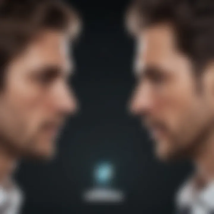 An abstract representation of trust and betrayal through digital connections