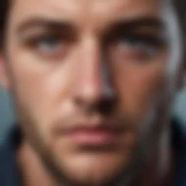 Anxiety as a Sign of Distrust Close-up of an anxious expression