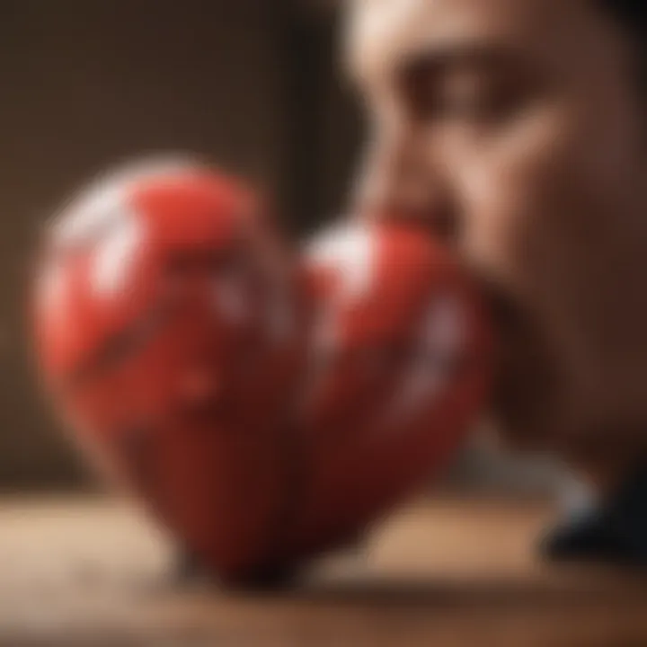 Symbolic image of a broken heart