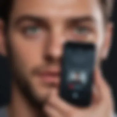 Close-up of a phone with suspicious messages