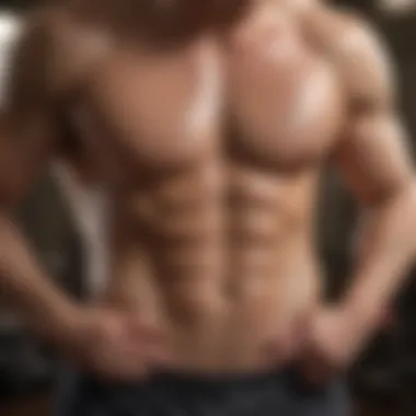 Dynamic Core Strengthening Exercise Man performing intense core workout