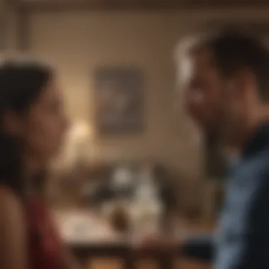 Honest Dialogue Couple having a serious conversation at home
