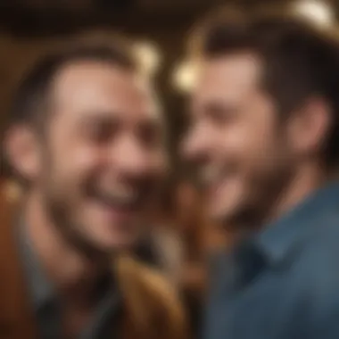 A person and a friend having a genuine, laughter-filled moment