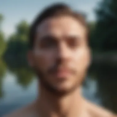 Self-Reflection Reflection in water symbolizing self-reflection and growth