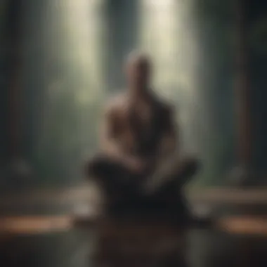 A person meditating, showcasing tranquility and focus