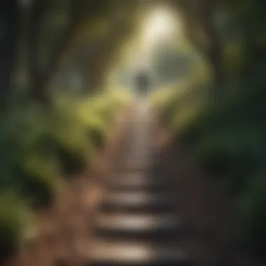 Walking Towards Clarity: Mindful Pathway Mindful Walking Path at Retreat