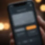 Close-up of an iPhone showing messaging app with suspicious activity.