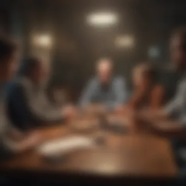 Strategy Session for Fathers' Rights Advocacy A meeting of advocacy group members strategizing