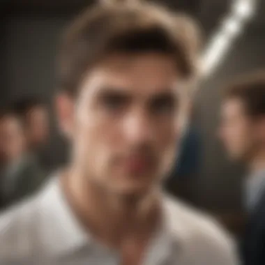Grandiosity in Narcissistic Individuals Illustration portraying a narcissist displaying grandiose behavior