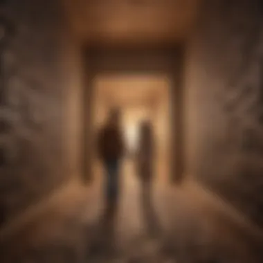 Finding the Way: Navigating Relationship Maze A maze with a path leading towards light symbolizing the journey of navigating challenges