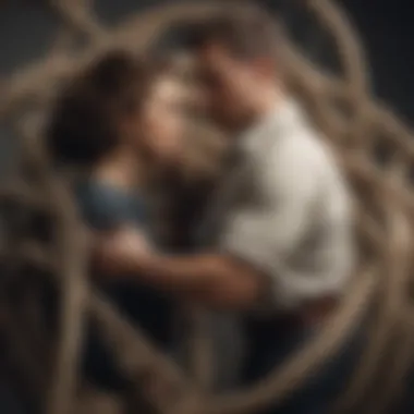 Untangling Betrayal: Rebuilding Trust A tangled mess of ropes symbolizing the complexities of rebuilding trust