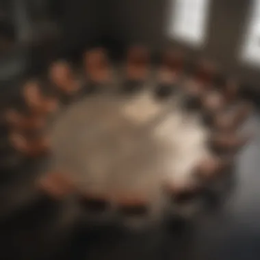 Support Circle Setup A comforting circle of chairs set up for a support group discussion
