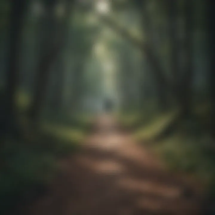 A path leading through a serene forest