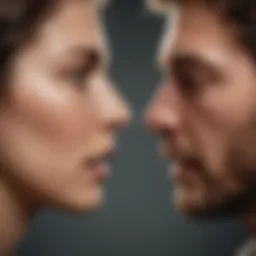 Abstract representation of forgiveness in a relationship