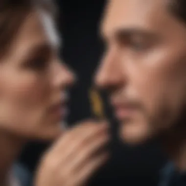 Unveiling Trust: The Fragility of Betrayal Symbolic depiction of trust and betrayal in a relationship