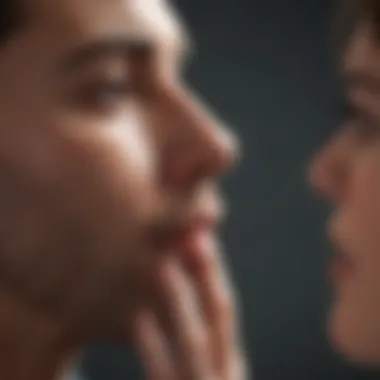 Navigating the Realm of Herpes Discussions Illustration depicting a person engaging in a thoughtful conversation about herpes
