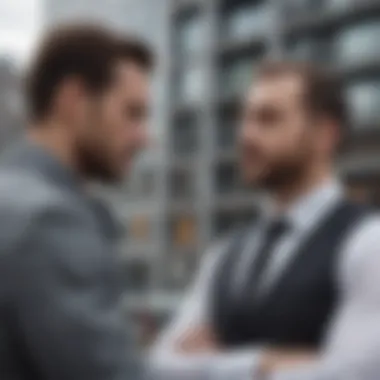 Two colleagues collaborating on a project