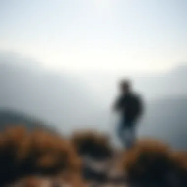 Journey Towards Personal Growth An individual hiking illustrating personal growth