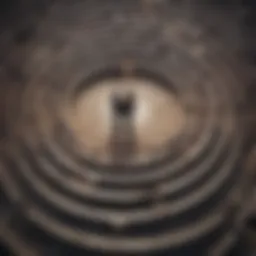 Illustration depicting a labyrinth representing complex relationship dynamics