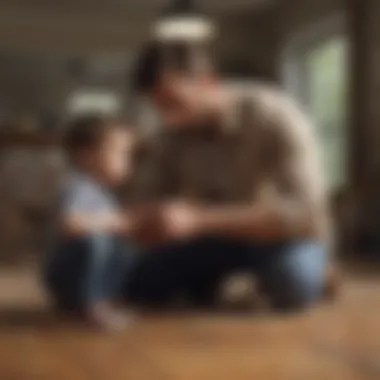 Bonding Moments with Single Dads A supportive environment showcasing the bond between a single dad and his child.