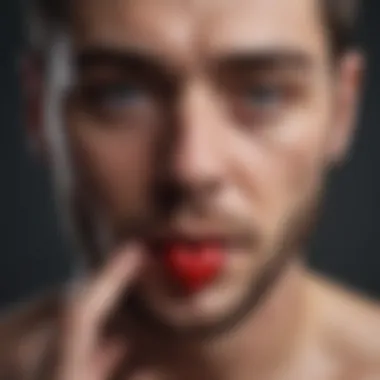 The Emotional Toll of Addiction Symbolic representation of a broken heart and mental health
