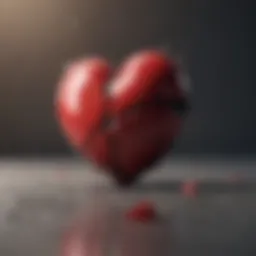 A broken heart symbolizing betrayal