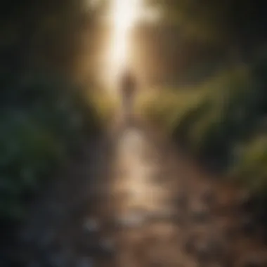 The Pathway to Healing and Recovery A pathway leading towards light, signifying healing and recovery