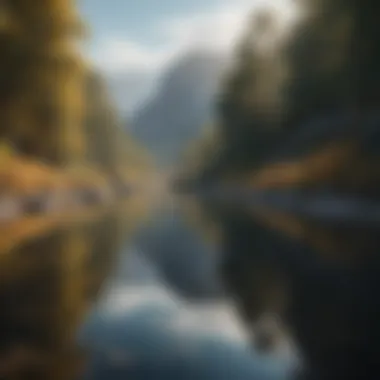 Inner Peace Journey A serene landscape symbolizing inner peace and freedom.