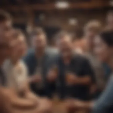 A supportive group setting, fostering connection and encouragement.