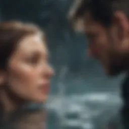 Abstract representation of shattered trust in a relationship