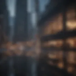 Reflection of cityscape in a glass building